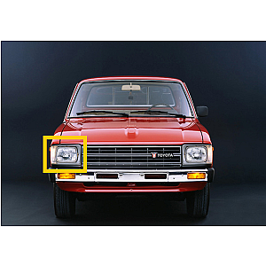 Marco para Luz Derecha Toyota 1979-1983 2WD/4WD Cromada con Luz