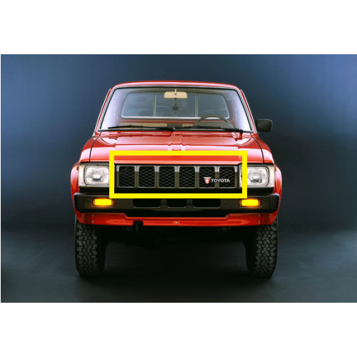 Persiana Cromada Gris Toyota 1982-1983 4WD