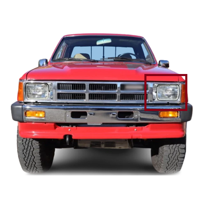 Marco para Luz Izquierda Toyota 1984-1986 4WD Cromada