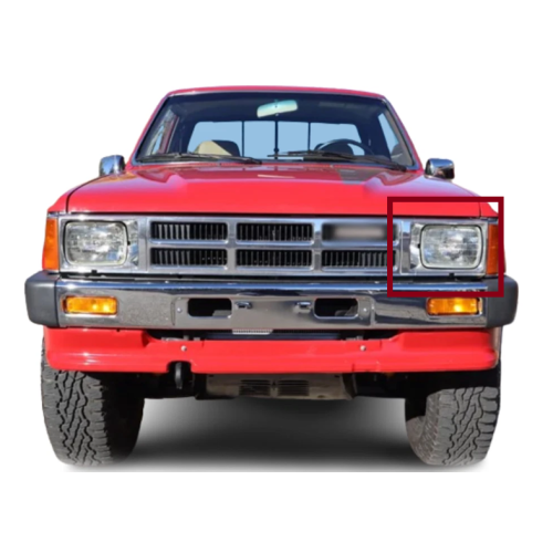Marco para Luz Izquierda Toyota 1984-1986 4WD Cromada