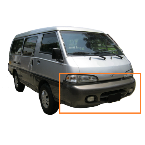 Bomper Delantero Hyundai Grace H100 Negro