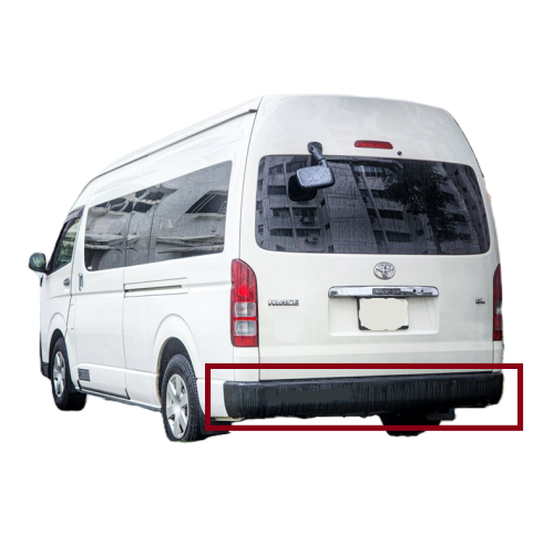 Bomper Trasero Hiace 2005-2018 Techo Alto