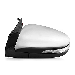 Retrovisor Izquierdo Electrico Cromado con Luz Hilux 2015-2025