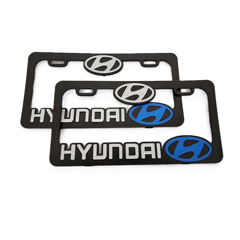 Porta placas HYUNDAI 3D para Auto 2 pcs