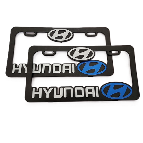 Porta placas HYUNDAI 3D para Auto 2 pcs