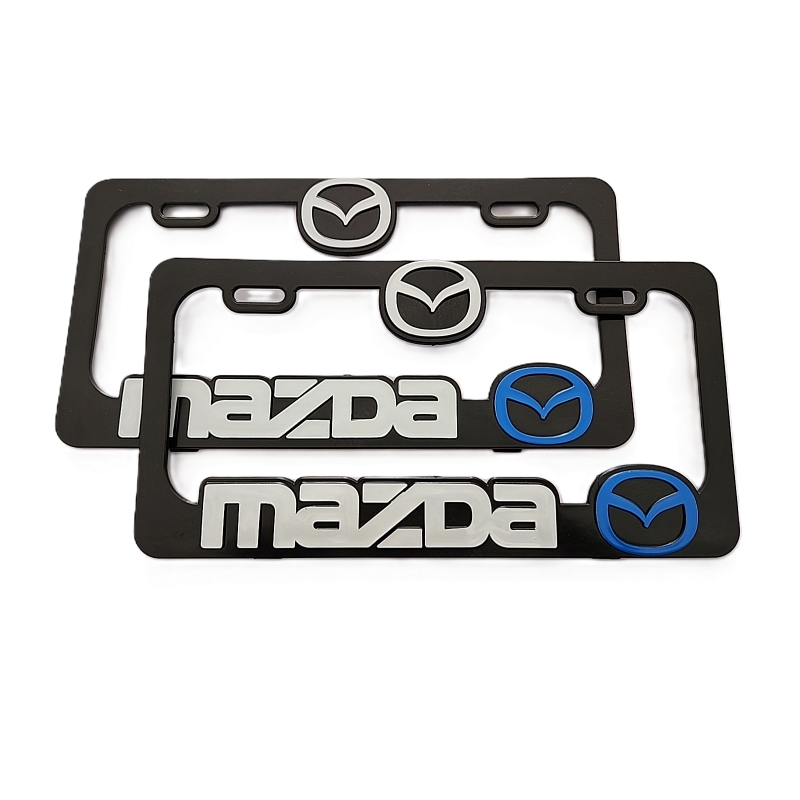 Porta placas MAZDA 3D para Auto 2 pcs