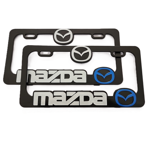 Porta placas MAZDA 3D para Auto 2 pcs