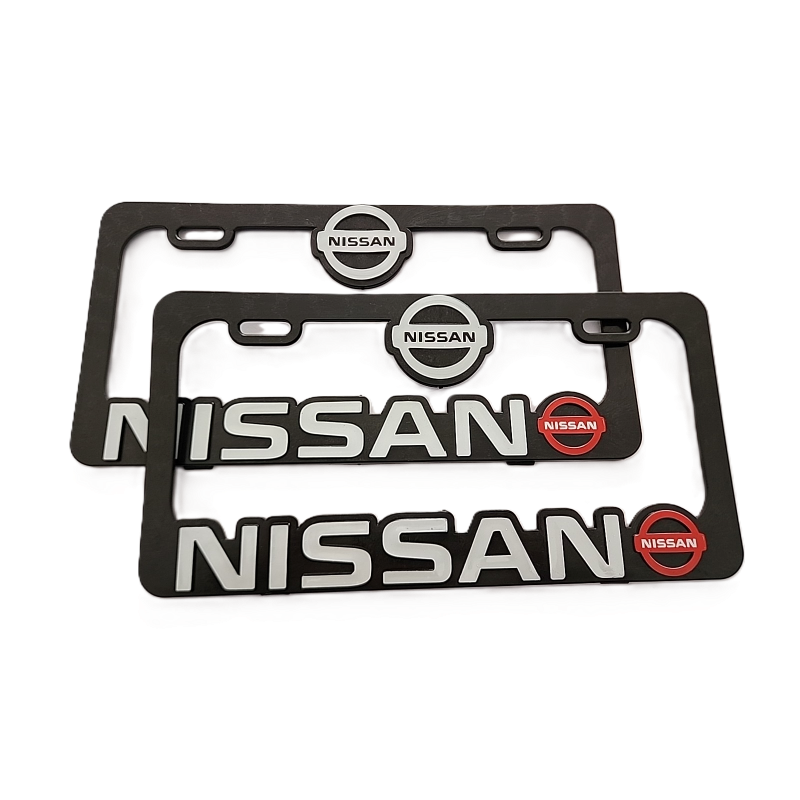 Porta placas NISSAN 3D para Auto 2 pcs