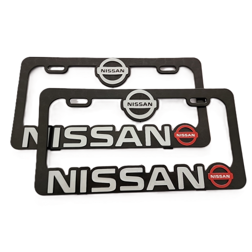 Porta placas NISSAN 3D para Auto 2 pcs