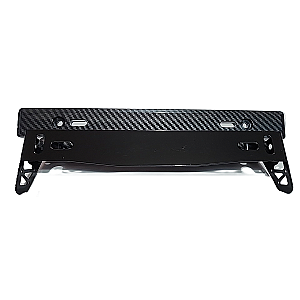  Porta placa ajustable fibra de carbon negro