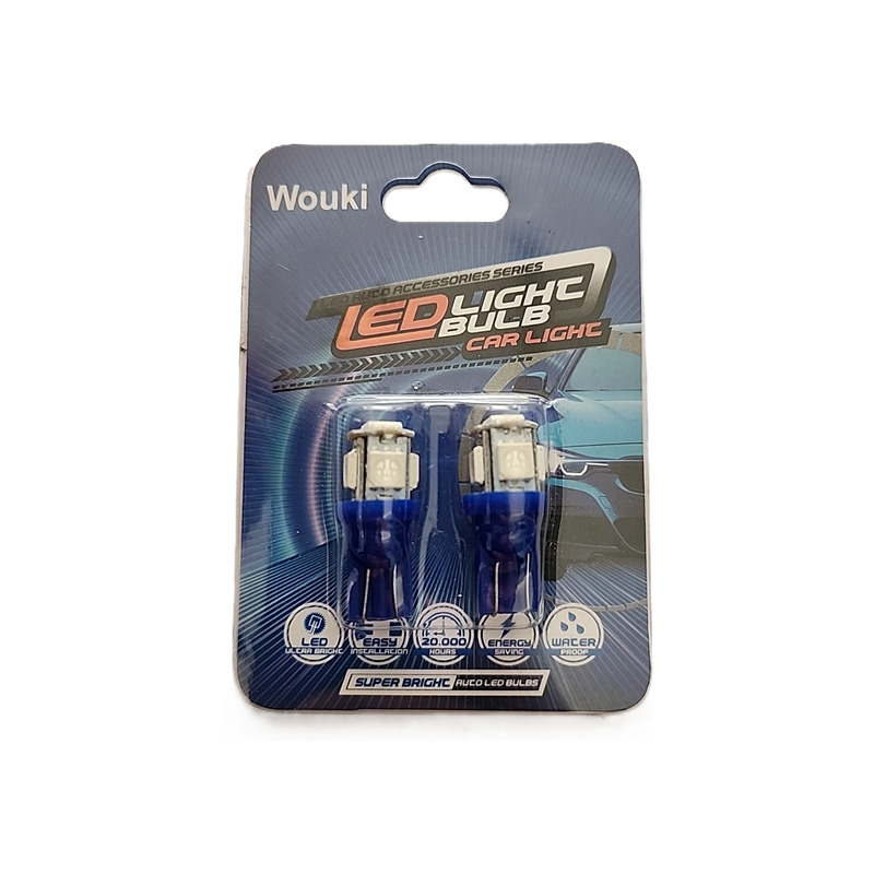 LUZ MEDIA 5 LEDS AZUL