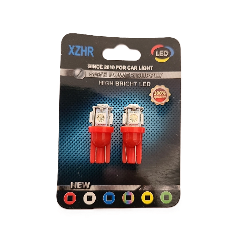 LUZ MEDIA 5 LEDS ROJO