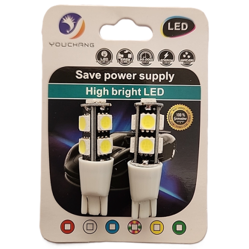 LUZ MEDIA 9 LEDS BLANCO FLASH