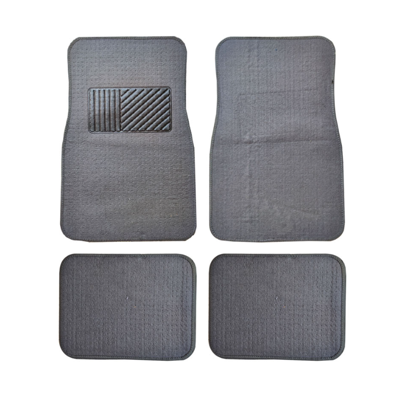 Alfombra afelpada gris