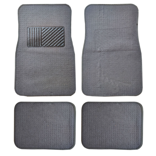 Alfombra afelpada gris