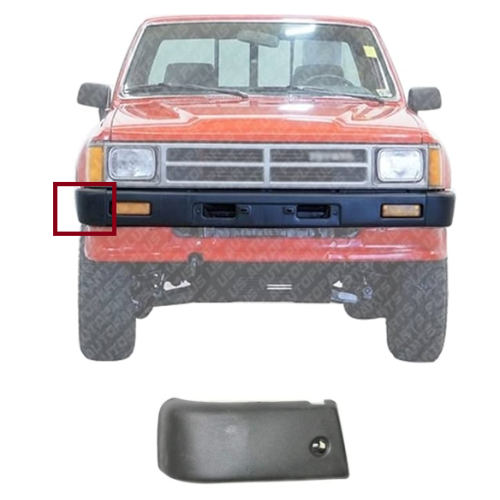 Lateral Derecho Bomper Negro Toyota 1984-1988 4WD
