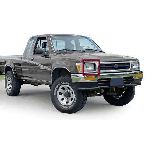 Marco para Luz Lateral Derecha Cromada/Negro Hilux 1992-1995 4WD