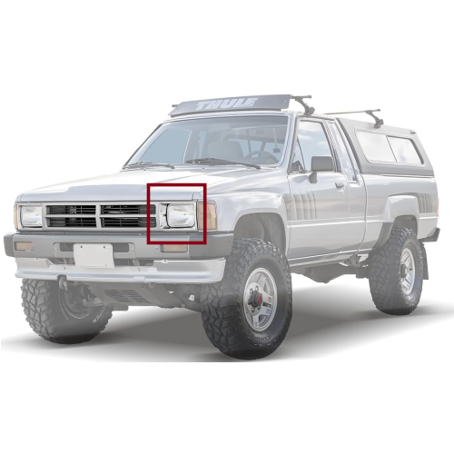 Marco para Luz Izquierda Toyota 1987-1989 4WD Cromada