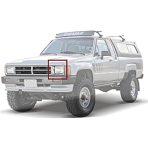 Marco para Luz Izquierda Toyota 1987-1989 4WD Cromada