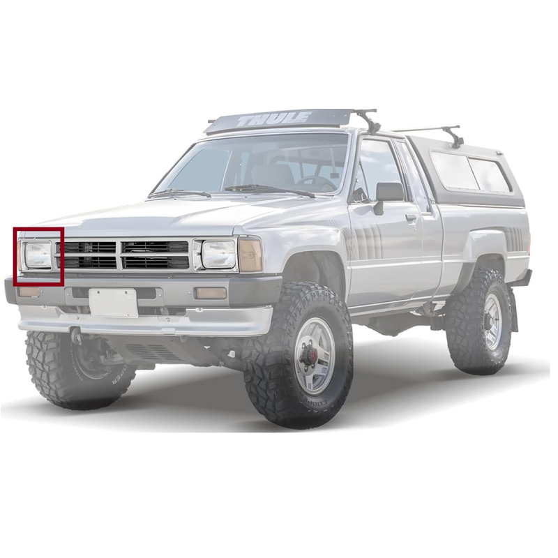 Marco para Luz Derecha Toyota 1987-1989 4WD Cromada