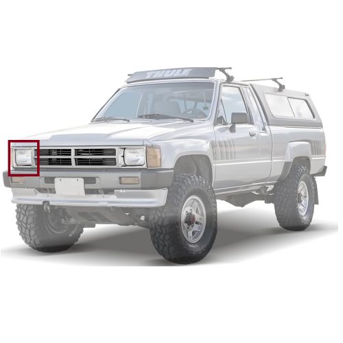 Marco para Luz Derecha Toyota 1987-1989 4WD Cromada
